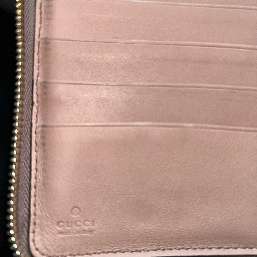 Gucci Soho Light Beige Leather Zip Wallet - Picture 4 of 4
